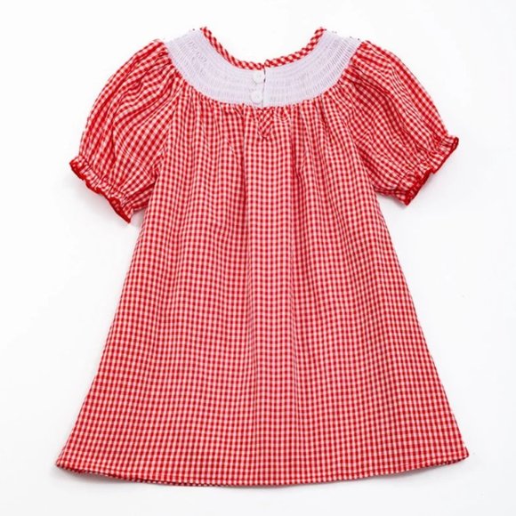 Valentines Hearts Pink Embroidered Dress